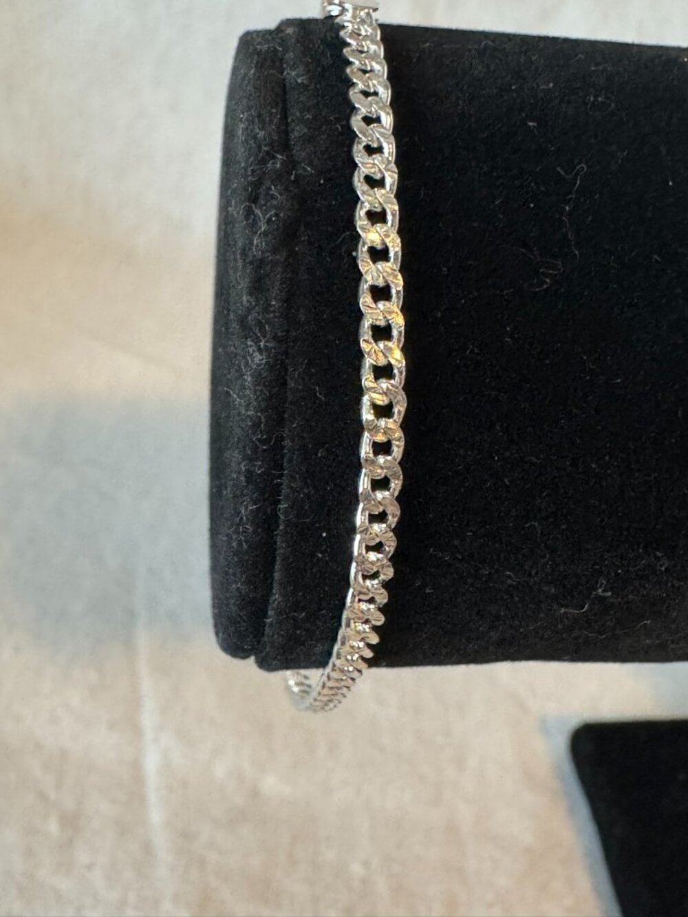 7" Curb Link Bracelet 2.8mm 925 Sterling Silver Italian Made